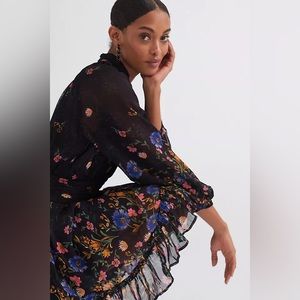 Anthropologie Floral Mini Dress
